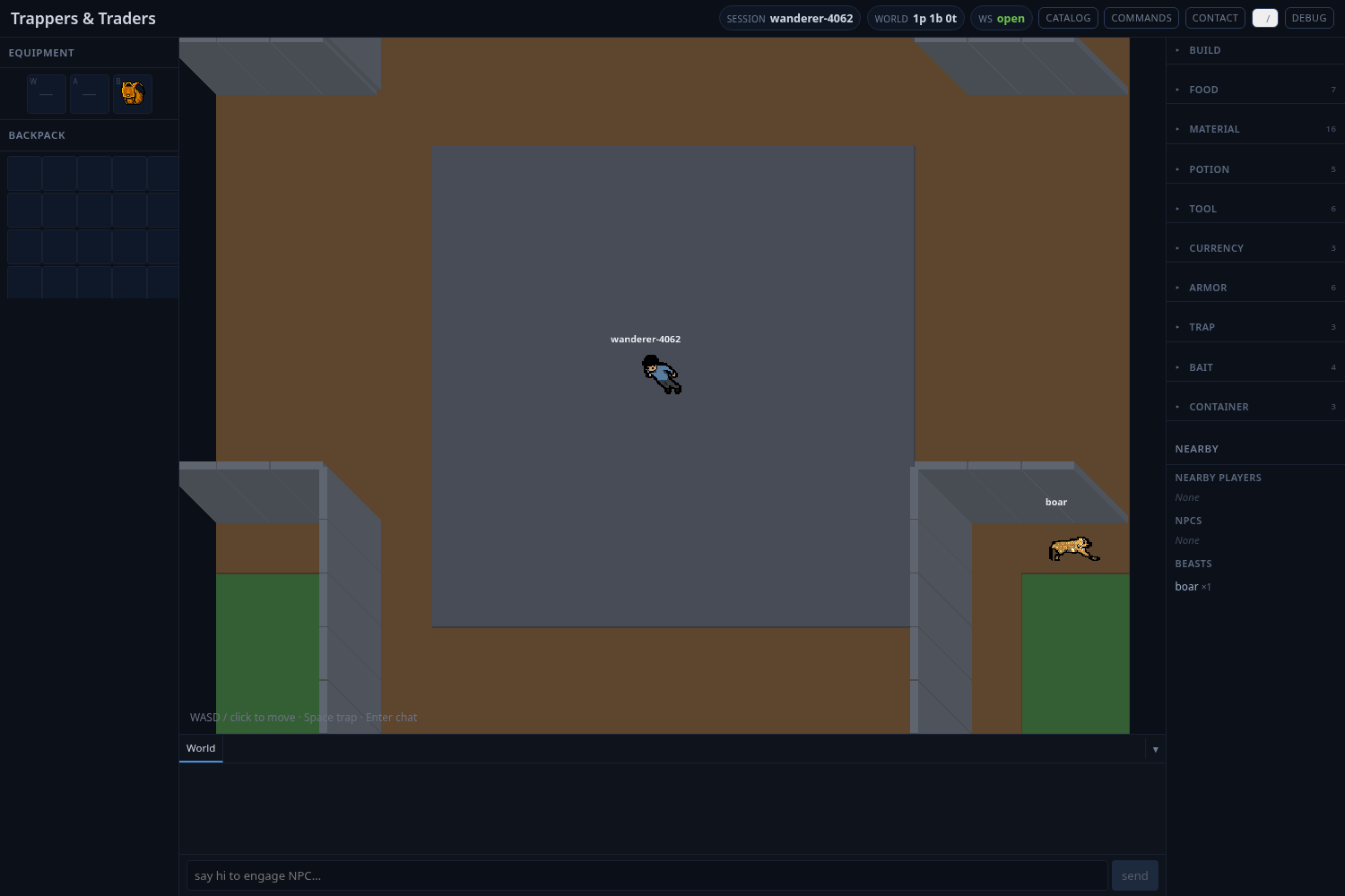 trappers-and-traders — application screenshot